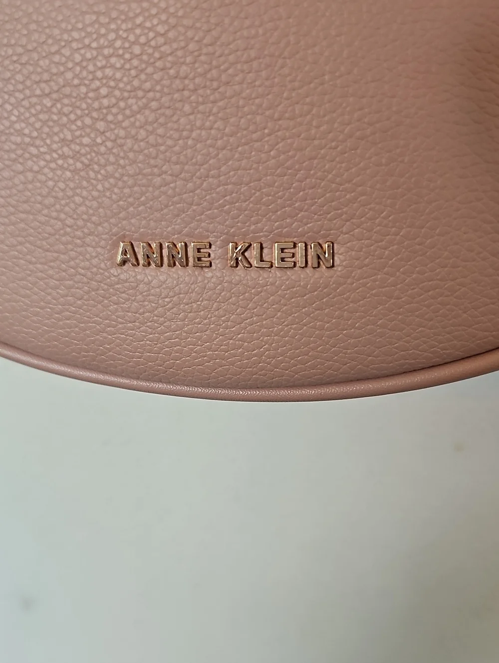 Anne Klein Rose Pink Crossbody Saddle Bag
